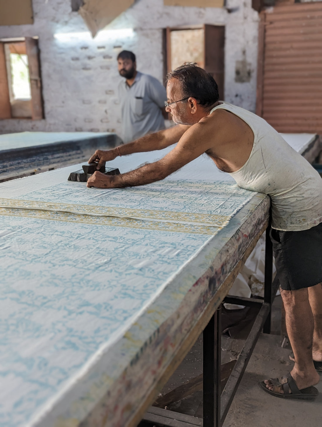 What is handblock printing?