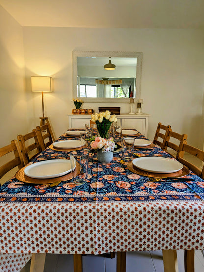 table cover with orange tango design(3)