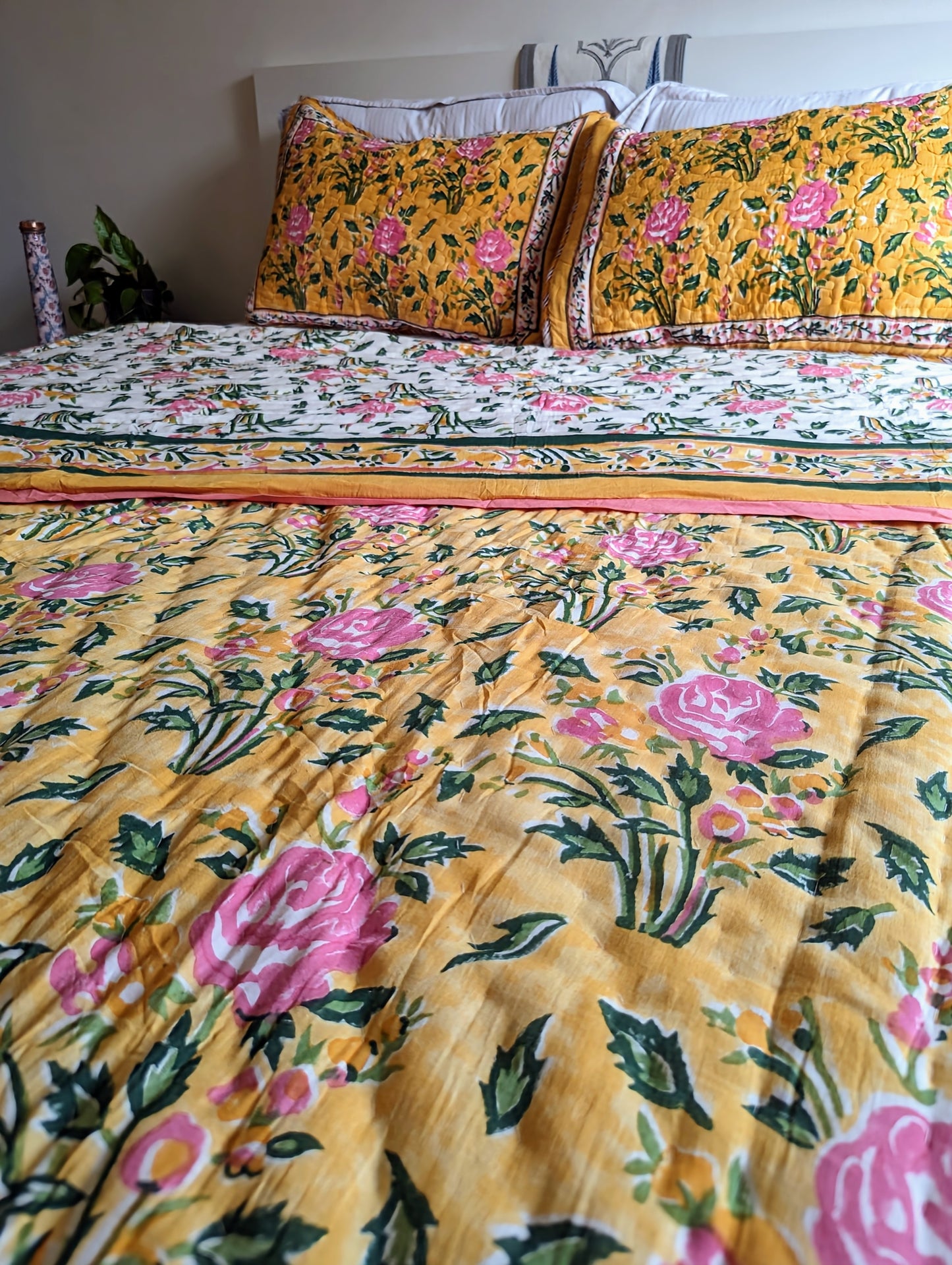 Double Quilt - Pink Rose