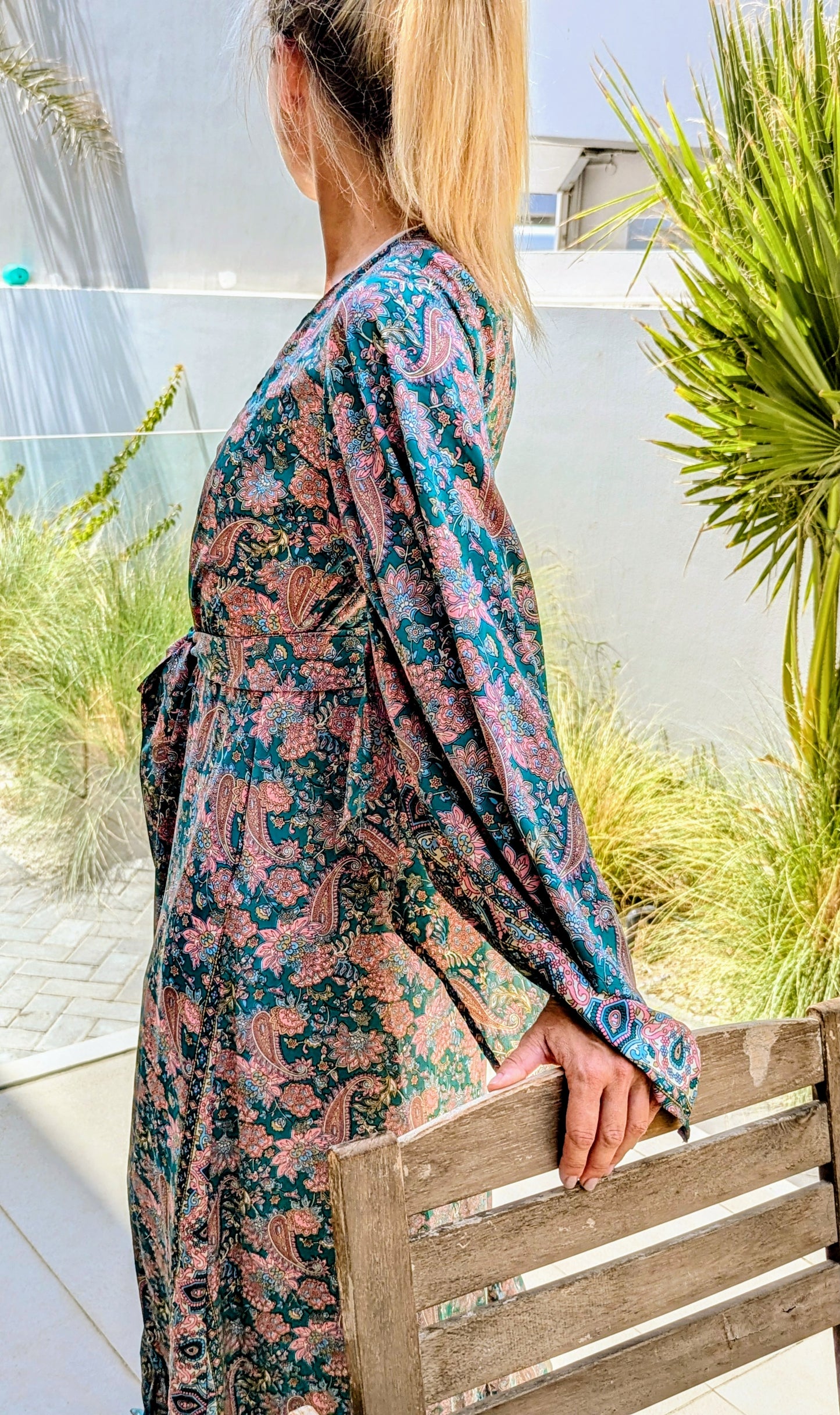 Goa Frills Elegant Long Kimono