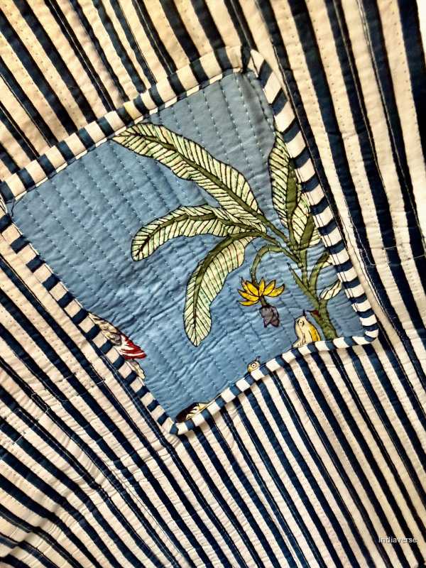 Quilted Tote Bag - Tropical Jungle