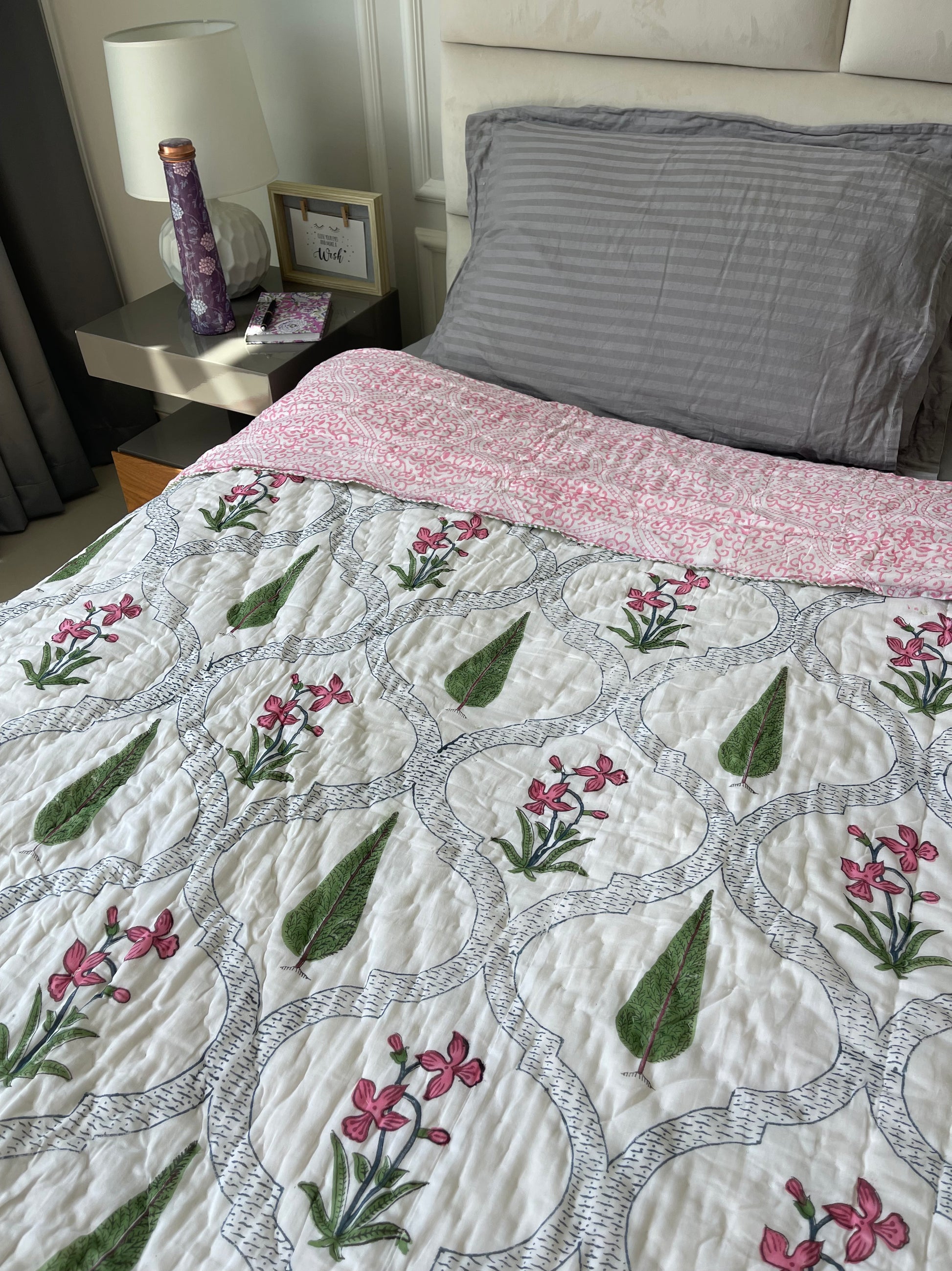 single-quilt-pink-green(2)