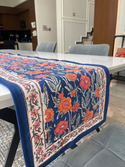 Table Runner - Orange Flowers