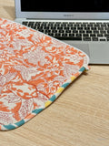 Quilted Laptop Sleeve - Orange