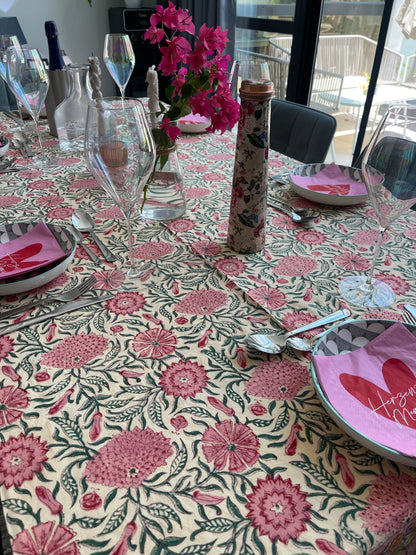 Table Cover - Sand Flowers