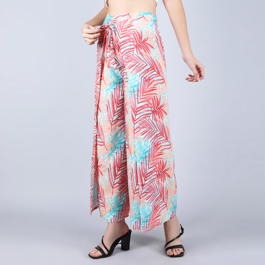 rayon-cotton-wrap-pants-for-tying-around-the-waist-with-tropical-palm-leaf-design-pink