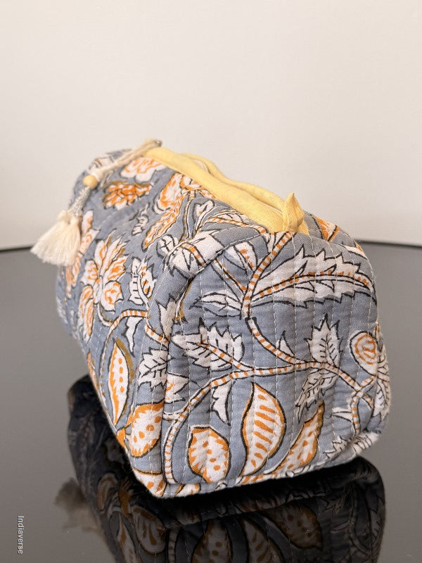 Floral-patterned fabric on a plain background