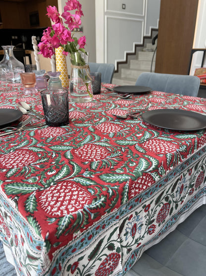 funky-red-pineapple-design-rectangular-tablecloth-for-six-seater-table-with-white-floral-border